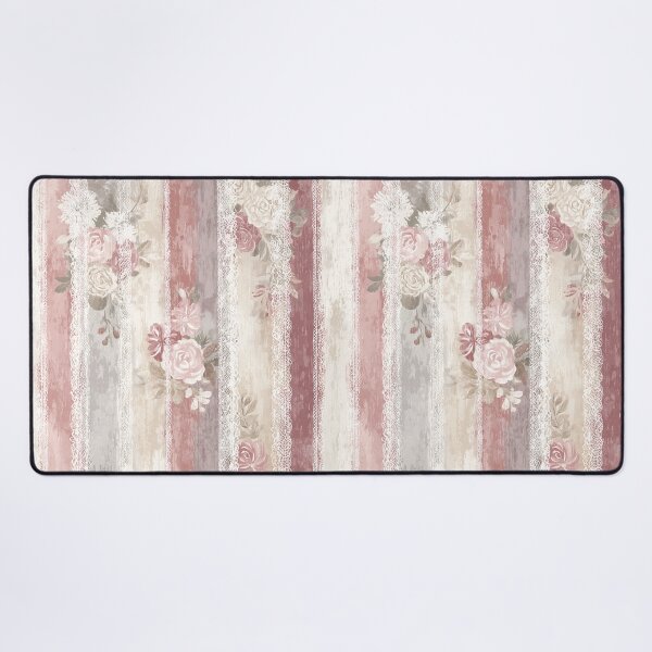 Item preview, Dusty Rose Stripe & Lace designed and sold by Boddicca.