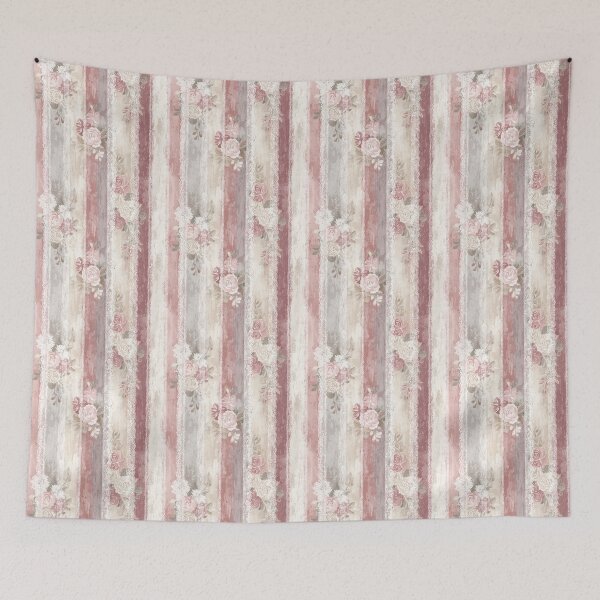 Item preview, Dusty Rose Stripe & Lace designed and sold by Boddicca.