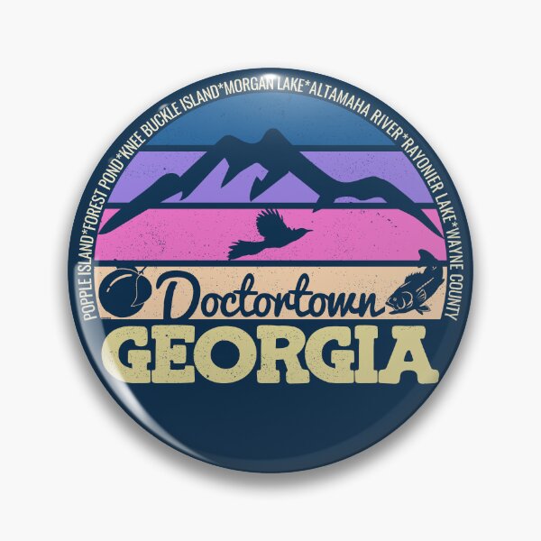 Item preview, Doctortown Georgia Sunset Retro Vintage Local Pride Logo designed and sold by CRHPOD20.
