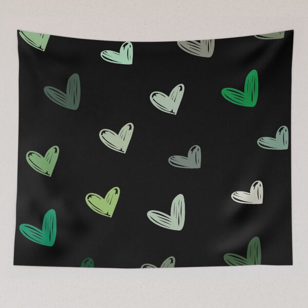 Item preview, Your Pack of Green Hearts - Shapes Edition designed and sold by LittleFilmStore.