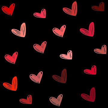 Artwork thumbnail, Pack of Red Hearts - Shapes Edition by LittleFilmStore