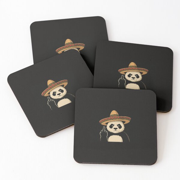 Item preview, Grumpy Panda in Sombrero Flipping Off World designed and sold by donkokone.