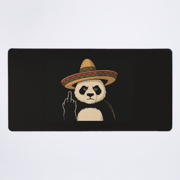 Item preview, Grumpy Panda in Sombrero Flipping Off World designed and sold by donkokone.