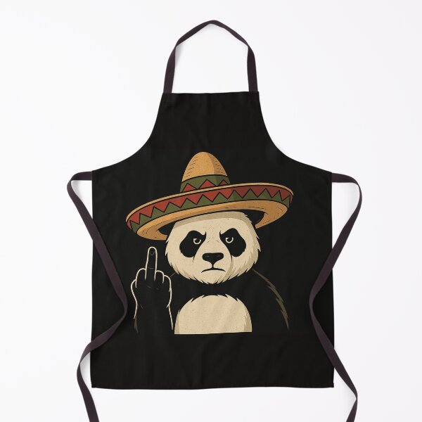 Item preview, Grumpy Panda in Sombrero Flipping Off World designed and sold by donkokone.