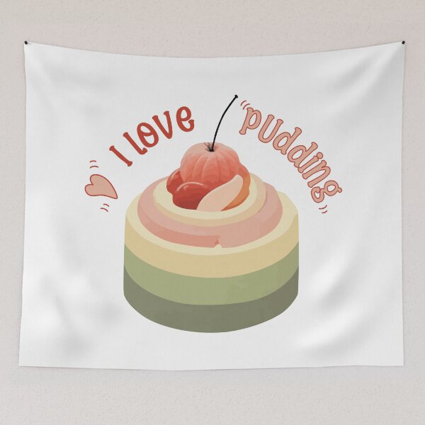 Item preview, Sweet & Soft: I Love Pudding Kawaii Dessert designed and sold by CrazySweets.
