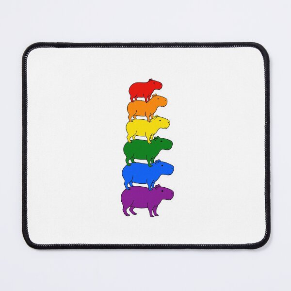 Item preview, Rainbow Stack of Capybaras – Pride Animal Sticker designed and sold by charliebarly.