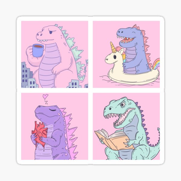 Artikel-Vorschau von Dinosaurier-Moodboard – Chaos, Liebe und Koffein, designt und verkauft von Jess.a.creates.