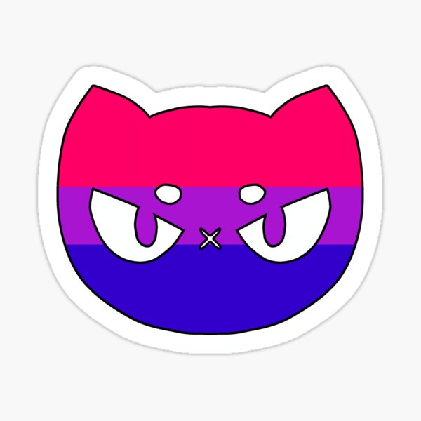 Pride Shadow Cats Bisexual Sticker