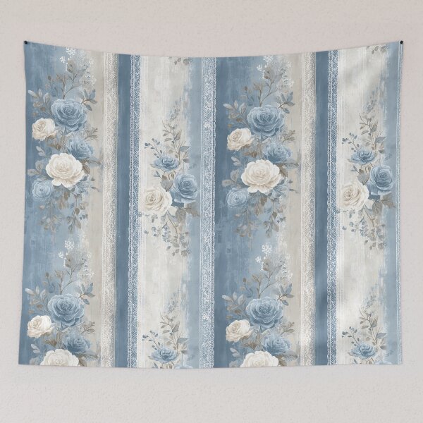 Item preview, Baby Bllue Stripes & Lace designed and sold by Boddicca.