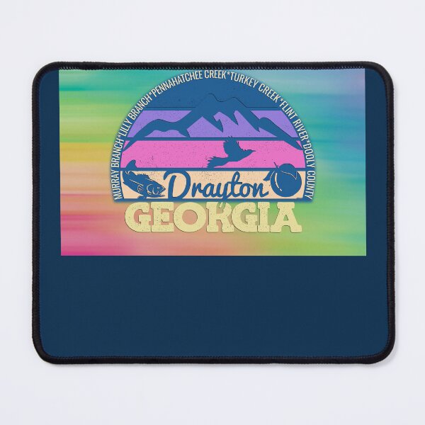 Item preview, Drayton Georgia Sunset Retro Vintage Local Pride Logo designed and sold by CRHPOD20.