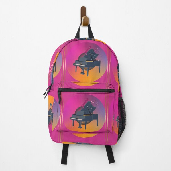Item preview, The Piano On Fuchsia Gold & Purple Disk designed and sold by BrightrDayMusicArt.