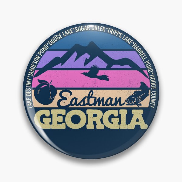 Item preview, Eastman Georgia Sunset Retro Vintage Local Pride Logo designed and sold by CRHPOD20.