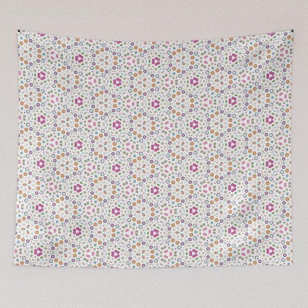Item preview, svg chromatic art flowers seamless colorful repeat pattern designed and sold by Abrahamjrnd.
