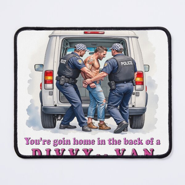 Item preview, You're Goin Home in the Back of a Divvy Van, Australian Slang, Cricket Song designed and sold by Huskyyy Designs.