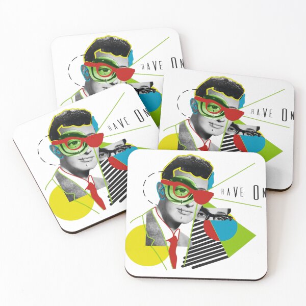 Item preview, Buddy Holly Rave On Abstraction designed and sold by SpookyTatBabe.