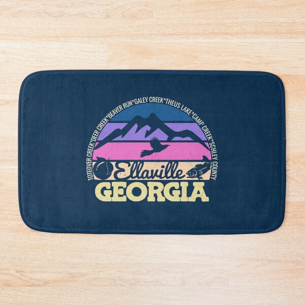 Item preview, Ellaville Georgia Sunset Retro Vintage Local Pride Logo designed and sold by CRHPOD20.