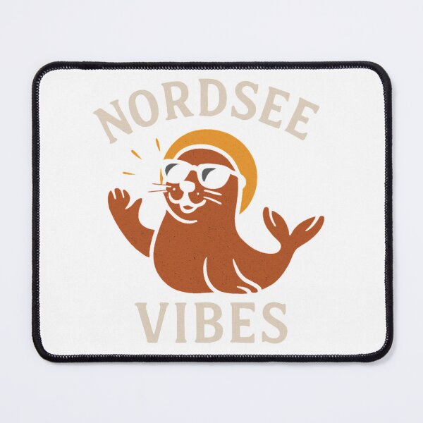 Item preview, North Sea Vibes – Seal Cartoon with Sunglasses & Sun designed and sold by Jawoahl.