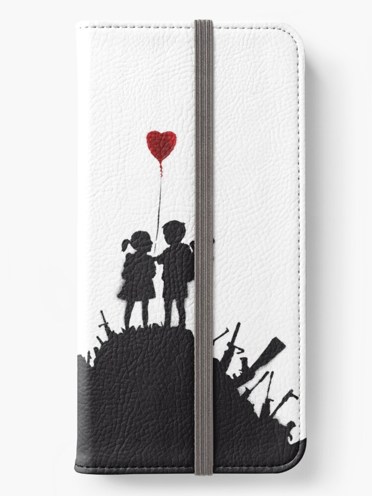  Banksy Wallet with Love is Greater Than Money Graffiti