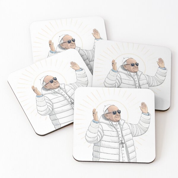 Item preview, Pope in the Puffer Jacket Divine Streetwear Art	 designed and sold by Fashvora.