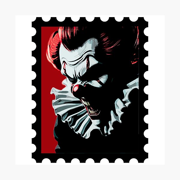Item preview, Screaming Clown Stamp – Horror Circus designed and sold by UNK-Fatigues.