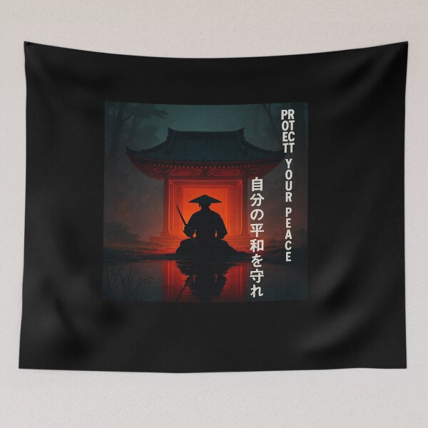 Item preview, Protect Your Peace – Samurai Zen Style designed and sold by OneShirt99.