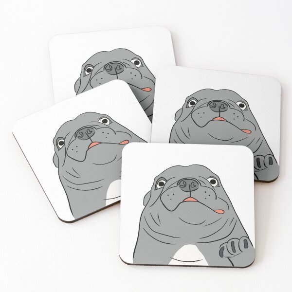Item preview, Pug of Panic (white background) designed and sold by kwerkshop.