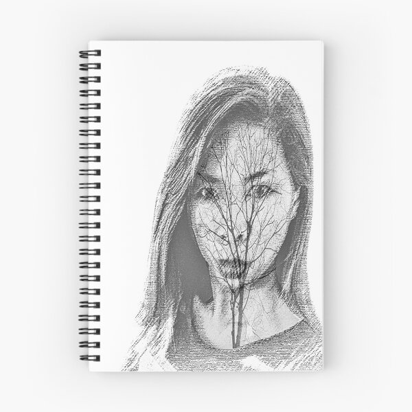 Item preview, Thai Girls Vision of a Tree Sunset as a Sketch, Drawing designed and sold by Huskyyy Designs.
