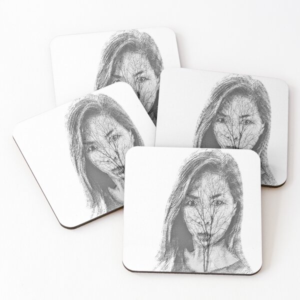 Item preview, Thai Girls Vision of a Tree Sunset as a Sketch, Drawing designed and sold by Huskyyy Designs.