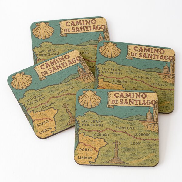 Item preview, vintage hiking map Way of St. James designed and sold by Mauswohn.