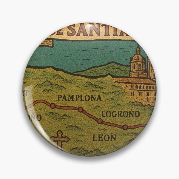 Item preview, vintage hiking map Way of St. James designed and sold by Mauswohn.