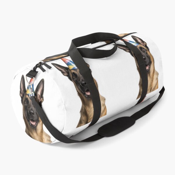 Item preview, Cute Belgian Malinois dog with Party Hat Birthday Celebration designed and sold by LazyOwlStore.