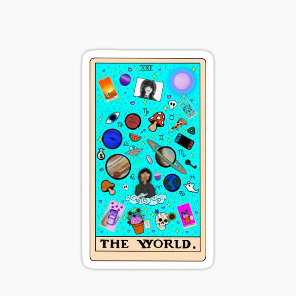 Artikel-Vorschau von Tarotkarte – Die Welt, designt und verkauft von Eclectic Soul Art Co..