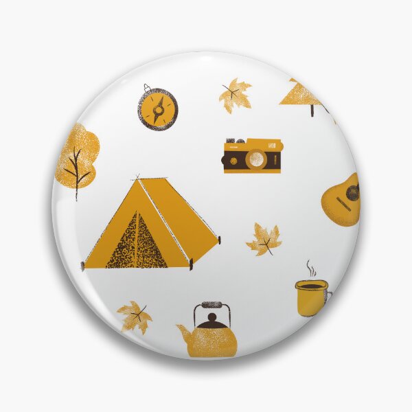Item preview, Autumn camping clipart set with hand-drawn elements. designed and sold by mug&more station.
