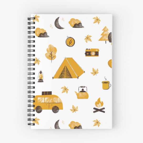 Item preview, Autumn camping clipart set with hand-drawn elements. designed and sold by mug&more station.