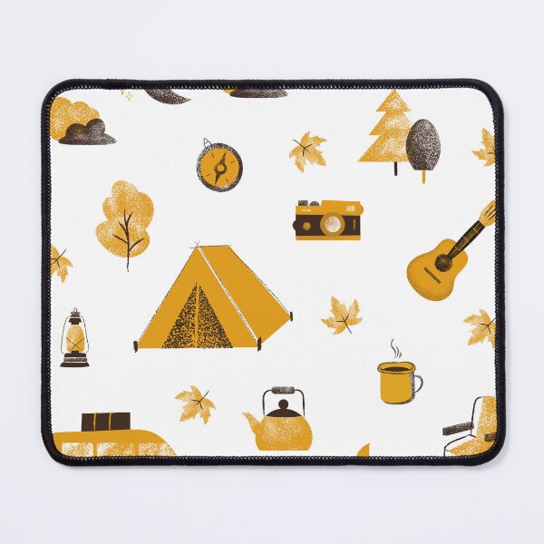 Item preview, Autumn camping clipart set with hand-drawn elements. designed and sold by mug&more station.