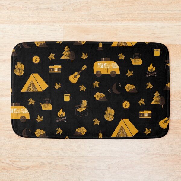 Item preview, Autumn camping clipart set with hand-drawn elements. designed and sold by mug&more station.
