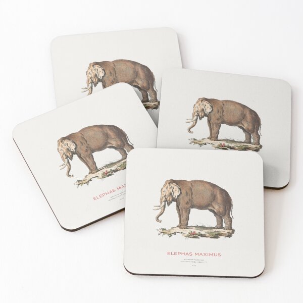 Item preview, Retro Indian Elephant Educational Art designed and sold by Vintagrafica.