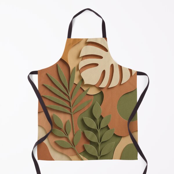 Item preview, 3D Boho Botanical Layers 3D Paper Cut Eucalyptus & Tropical Leaf Art in Earthy Warm Hues designed and sold by AbstractTrace.