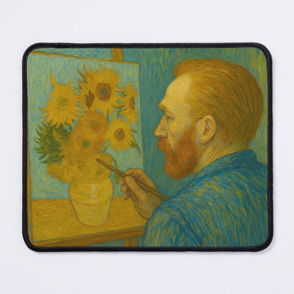 Item preview, Van Gogh Painting Sunflowers at His Easel designed and sold by giant_ani.