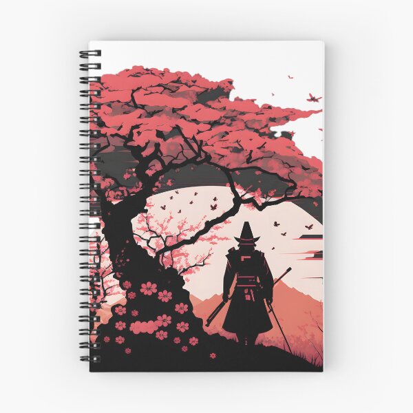 Item preview, Samurai Serenade: Japanese Flowers & Warrior Silhouette designed and sold by Legendary T-Shirts.