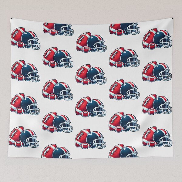 Item preview, Football Ball and Helmet Cartoon Image designed and sold by OneLook.