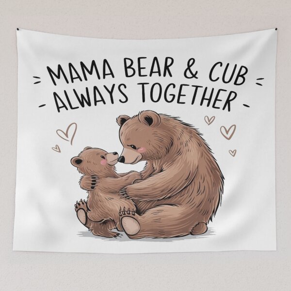 Item preview, Mama Bear & Cub – Heartfelt Mother’s Day Gift designed and sold by Rajasekar.