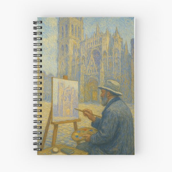 Item preview, Monet Painting Rouen Cathedral on Site designed and sold by giant_ani.