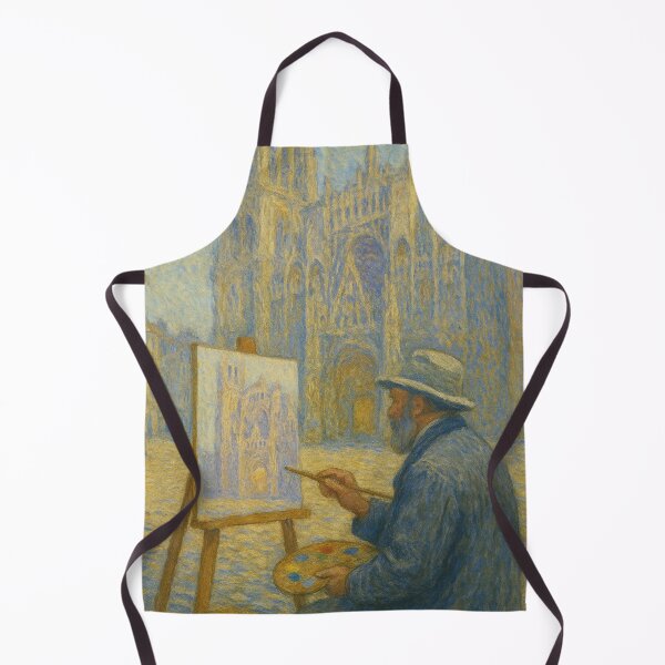 Item preview, Monet Painting Rouen Cathedral on Site designed and sold by giant_ani.