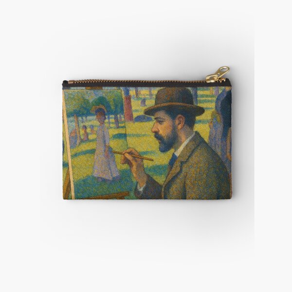 Item preview, Seurat Painting a Park Scene in Pointillism designed and sold by giant_ani.