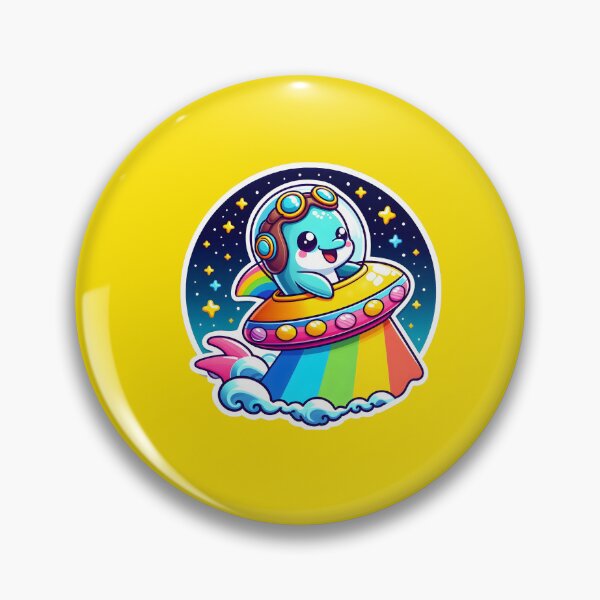Item preview, UFO Rainbow Dolphin designed and sold by ArtistEmbrace.