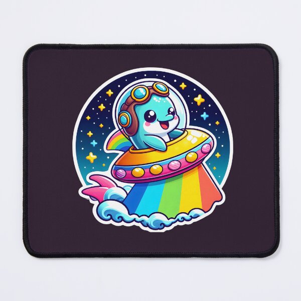 Item preview, UFO Rainbow Dolphin designed and sold by ArtistEmbrace.