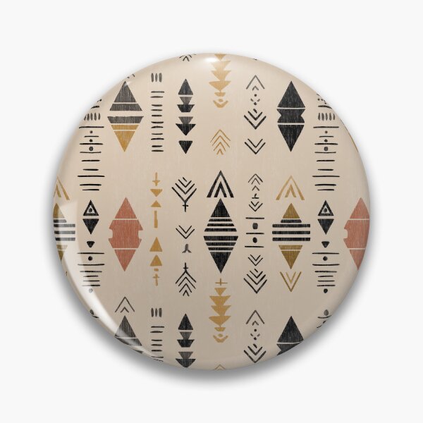 Item preview, Tribal Arrow Symbols in Terracotta and Gold designed and sold by Moisky Patterns.