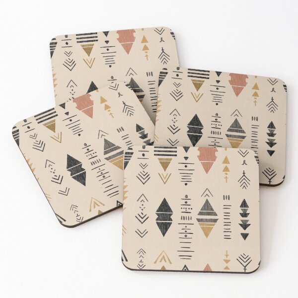 Item preview, Tribal Arrow Symbols in Terracotta and Gold designed and sold by Moisky Patterns.
