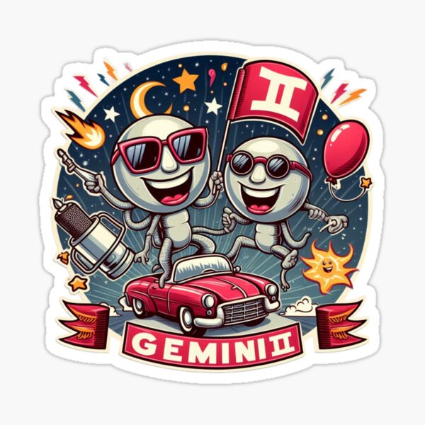 Item preview, Gemini Vintage – Retro Zodiac Art designed and sold by EuropeanPrints.